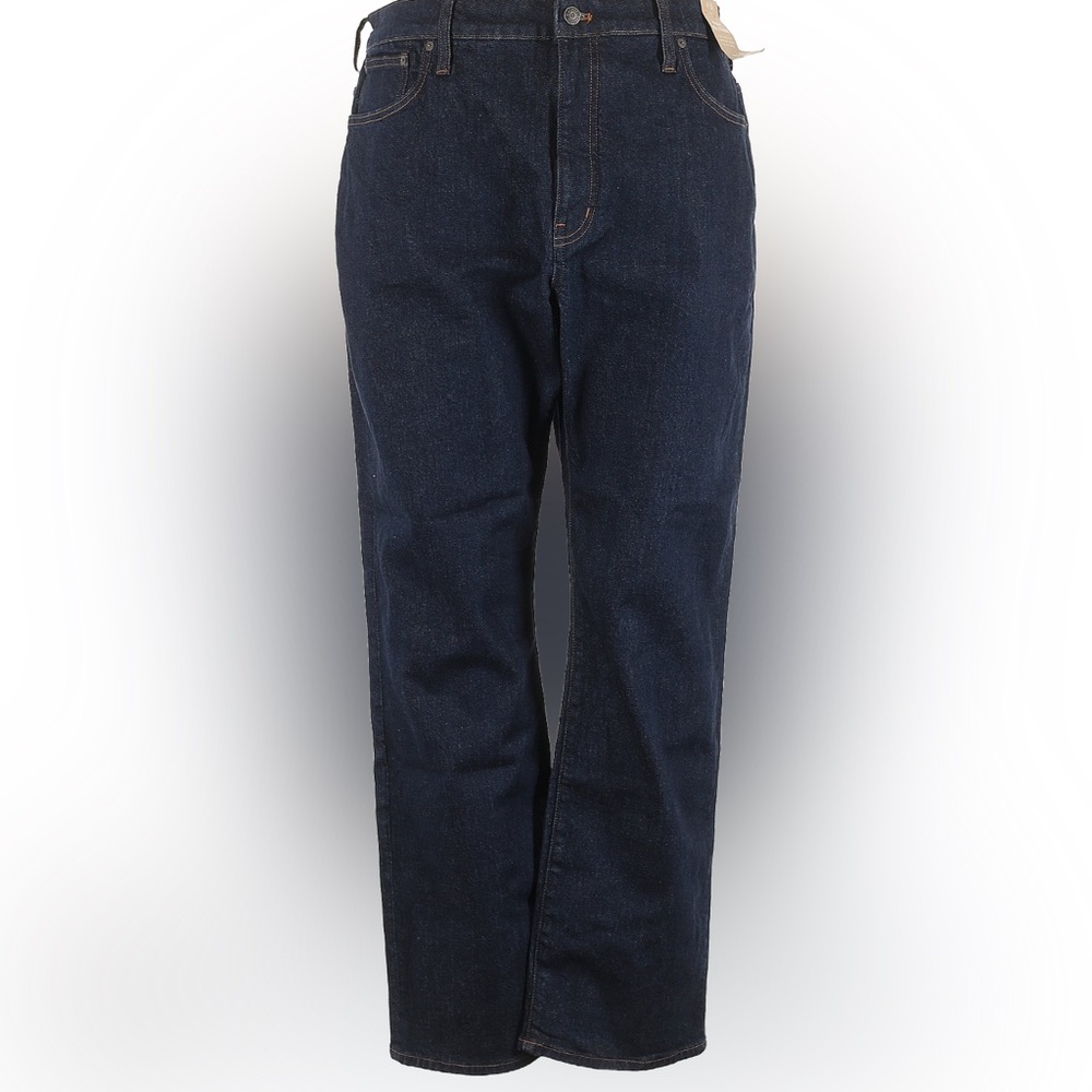 NWT💙 Madewell Curvy 90s Straight, Full Length Jeans 99% Cotton, Norman Wash, 33